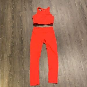 Outdoor Voices matching red set